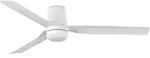 DC Deckenventilator Punt Tub Wei&szlig; mit LED
