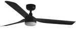 DC Deckenventilator Punt Schwarz mit LED