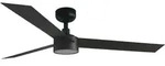 DC Deckenventilator Cruiser L Schwarz mit LED & Ferbedienung