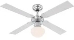 Deckenventilator Champion Silber 105 cm mit Licht