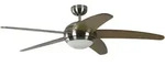 Deckenventilator Melton Nickel / Ahorn mit Licht
