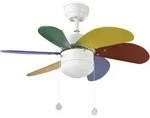 Deckenventilator Palao Bunt 81 cm mit Licht