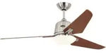DC Deckenventilator Aviatos 132 Chrom-Kirsche mit Licht & Fernbedienung