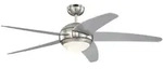 Deckenventilator Bendan LED Silber mit Fernbedienung
