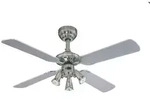 Deckenventilator Princess Euro Zinn 105 cm mit Leuchte