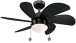 Deckenventilator Turbo Swirl Gun Metal 76 cm mit Licht