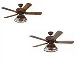 Deckenventilator Barnett Braun 122 cm mit LED Leuchte