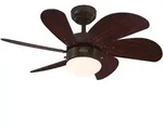 Deckenventilator Turbo Swirl Espresso 76 cm mit Licht