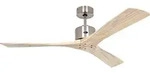 Deckenventilator Macau Chrom / Holz Natur