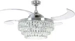Deckenventilator Fanaway Veil Chrom mit Licht
