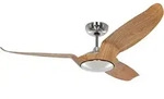 Energiespar Deckenventilator Eco Talos Chrom / Eiche