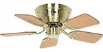 Deckenventilator Classic Flat III Messing geb&uuml;rstet 75
