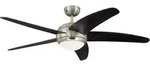 Deckenventilator Bendan Chrom mit Licht und Fernbedienung