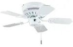 Deckenventilator White Liane 75 cm mit Zugkette