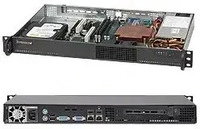 Supermicro CSE-510-203B, Supermicro SC510 203B - Rack-Montage 1U - micro
