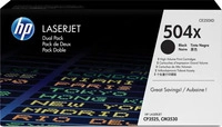 HP CE250XD, HP 504X - 2er-Pack - Hohe Ergiebigkeit - Schwarz - original - LaserJet -
