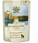 12x85 g Wildes Land BIO Adult Nassfutter f&uuml;r Katzen - Ente & Pute mit Cranberry