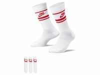 Nike Unisex Sportswear Dri-FIT Everyday Essential Socken (3 Paar) weiß