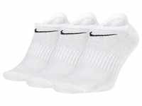 Nike Unisex Everyday Lightweight No-Show Training Socks (3Paar) weiß