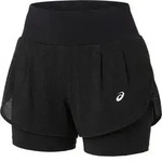 Asics Damen Road 2-N-1 3.5In Short schwarz