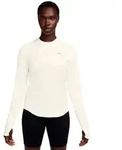 Nike Damen Swift Dri-Fit UV Langarm-Laufoberteil wei&szlig;