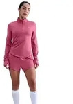 Nike Damen Swift Dri-FIT Quarter Zip Long Sleeve Shirt rosa