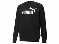 Puma Herren Essential Big Logo Crew FL schwarz