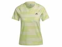 Adidas Damen Fast Allover Print T-Shirt gelb