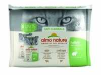 Almo nature Almo Holistic Anti Hairball Multipack 6x70 g mit Rind & Huhn