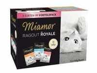 Miamor Ragout Royale in Jelly Multipack 12x100g Pute, Lachs, Kalb