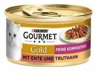 GOURMET Gold Feine Komposition 12x85g Ente & Truthahn