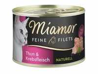 Miamor Feine Filets Naturell Thun & Krebsfleisch 24x156 g
