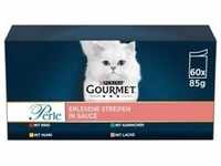 GOURMET Perle Erlesene Streifen in Sauce Sorten-Mix 60x85g