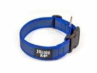 JULIUS-K9 Halsband 20mm x 27-42cm blau/ grau