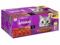 Whiskas Mega Pack 1+ Klassische Auswahl in Sauce 40 x 85g