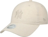 9Twenty WMNS Midi Linen Yankees Cap by New Era cremewei&szlig; Damen