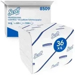 SCOTT&reg; ControlTM Toilettenpapier, 2-lagig, wei&szlig; 8509 , 1 Karton = 36 Packungen &agrave;