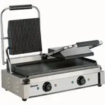 Bartscher Kontaktgrill mit zwei Grilleinheiten A150673 , Grillfl&auml;che: gerillt /
