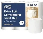 Tork Kleinrollen Toilettenpapier, extra soft, T4 Premium, 4-lagig 110406 , 1 Packung
