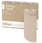 Satino PureSoft K&uuml;chenrolle, 3-lagig, saugstark 175890 , 1 Packung = 4 Rollen...
