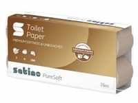 Satino PureSoft Toilettenpapier, 3-lagig, MT1-kompatibel 076970 , 1 Karton = 8