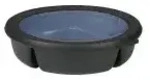 Mepal Bento Cirqula Bowl, mit 3 F&auml;chern, rund 106219041100 , Farbe: nordic black