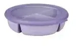 Mepal Bento Cirqula Bowl, mit 3 F&auml;chern, rund 106219074600 , Farbe: vivid lilac