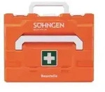 S&ouml;hngen Erste-Hilfe-Koffer metaBOX 145M Baustelle, orange 390250 , Ma&szlig;e: ca. 45 x