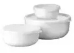 Mepal Lumina Vorratsdose, luftdicht, 3-teiliges Set 106288130600 , Farbe: wei&szlig;