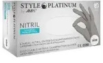 Style Platinum Nitrilhandschuhe, puderfrei, silbergrau 01174-S , 1 Packung = 100