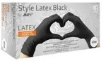 Style Latex Black Einmalhandschuhe, puderfrei, schwarz 14-028-S , 1 Packung = 100