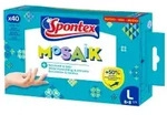 Spontex Mosaik Haushaltshandschuhe, Nitril 12979078 , 1 Packung = 40 Handschuhe,
