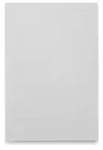 HENDI Schneidebrett hygienisch, HACCP, 600 x 400 x 18 mm 825600 , Farbe: wei&szlig;