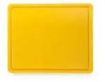HENDI Schneidbrett Kunststoff, HACCP, GN 1/2 826157 , Farbe: gelb